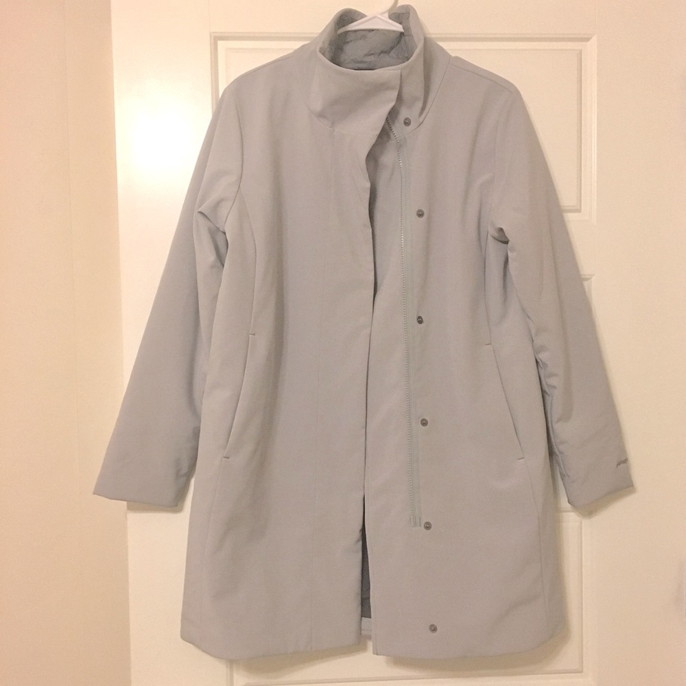 Patagonia Women’s sidesend parka coat, size small, grey